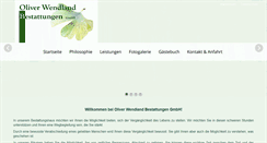 Desktop Screenshot of bestattungen-wendland.de