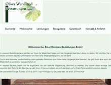 Tablet Screenshot of bestattungen-wendland.de